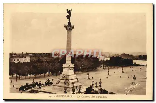 Ansichtskarte AK Bordeaux Le Colonne des Girondins