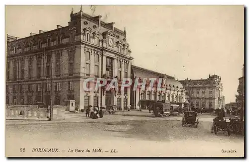 Cartes postales Bordeaux La Gare du Midi