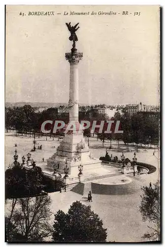 Cartes postales Bordeaux Le Monument des Girondins