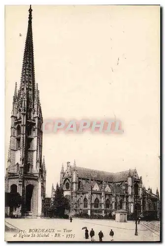 Cartes postales Bordeaux Le Tour et Eglise St Michel