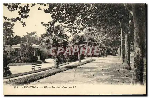 Ansichtskarte AK Arcachon Place des Palmiers