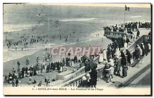 Ansichtskarte AK Soula sur Mer Le Ponton et la Plage