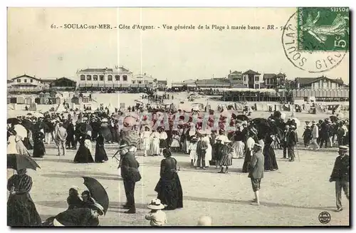 Ansichtskarte AK Soula sur Mer Cote d Argent Vue Generale de la Plage a maree basse