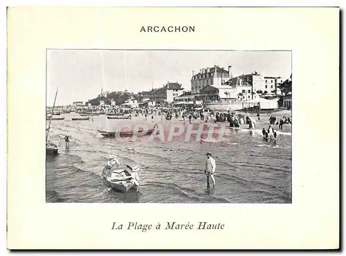 Ansichtskarte AK Arcachon La Plage a Maree Haute