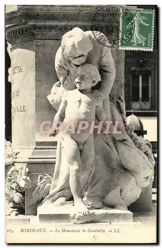 Cartes postales Bordeaux Le Monument de Gambetta