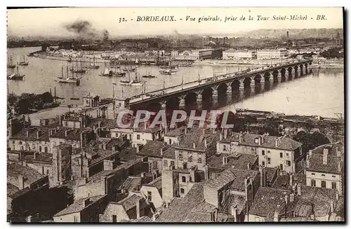 Ansichtskarte AK Bordeaux Vue Generale Prise de la Tour Saint Michel