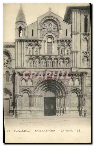 Cartes postales Bordeaux L Eglise Ste Croix Portail