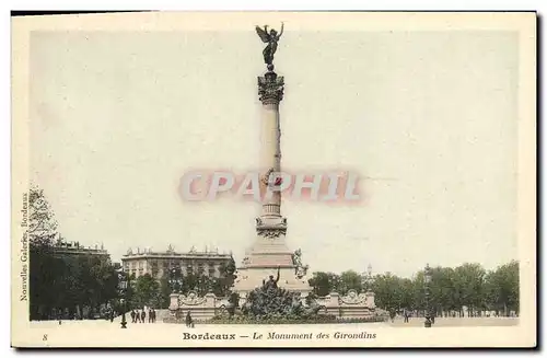 Cartes postales Bordeaux Le Monument des Girondins