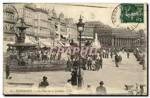 Cartes postales Bordeaux La Place de la Comedie