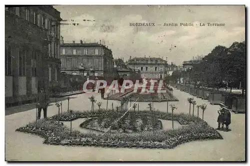 Cartes postales Bordeaux Jardin Public La terrasse