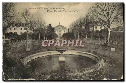 Cartes postales St Andre de Cubzac L Ecole Normale Vue prise du Parc