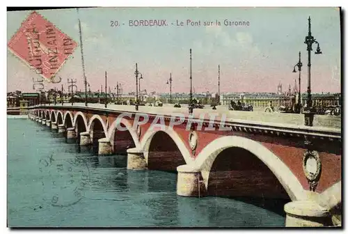 Cartes postales Bordeaux Le Pont sur la Garonne