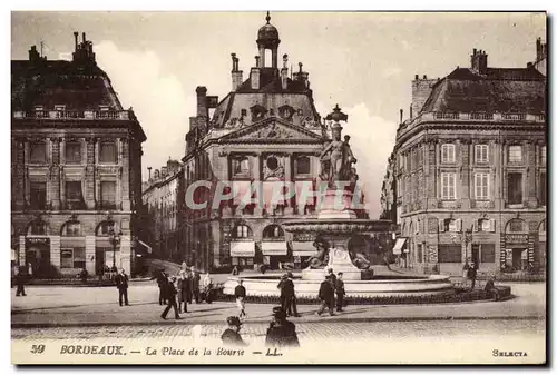 Cartes postales Bordeaux La Place de la Bourse