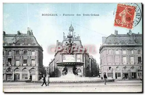 Cartes postales Bordeaux Fontaine des Trois Graces