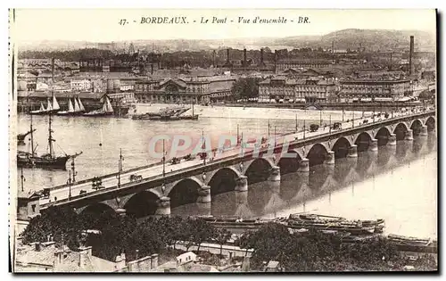 Cartes postales Bordeaux Le Pont Vue d ensemble