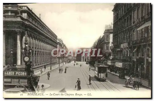 Cartes postales Bordeaux Le Cours du Chapeau Rouge Tramway