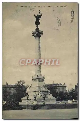 Cartes postales Bordeaux Monument des Girondins