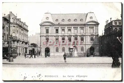 Cartes postales Bordeaux La Calsse d Epargne Tramway