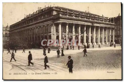 Cartes postales Bordeaux Le Grand Theatre