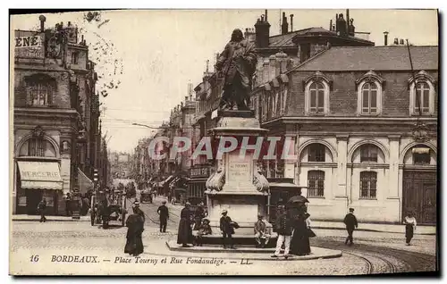 Cartes postales Bordeaux Place Tourny et Rue Fondaudege