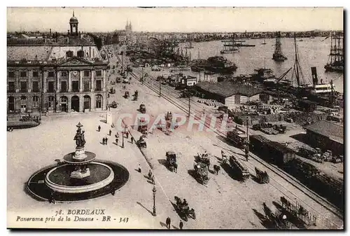 Ansichtskarte AK Bordeaux Panorama pris de la Douane