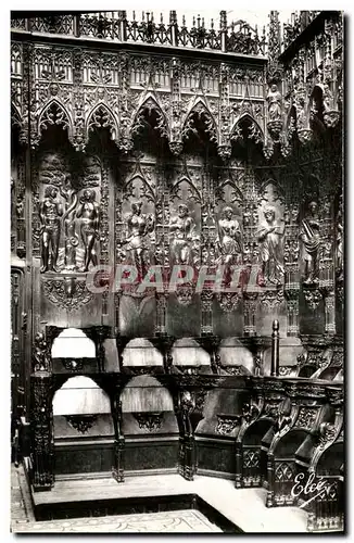 Cartes postales Auch La Cathedrale Un coin des Stalles