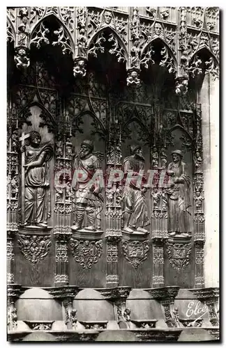 Ansichtskarte AK Auch La Cathedrale Quelques Statues en bois Sculpte du XVl e S