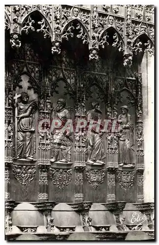 Cartes postales Auch La Cathedrale Quelques Statues en bois Sculpte du XVl e S