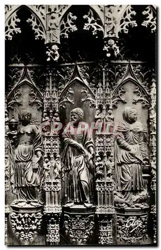 Ansichtskarte AK Auch La Cathedrale Quelques Statues en Bois Sculpte XVl e Siecle