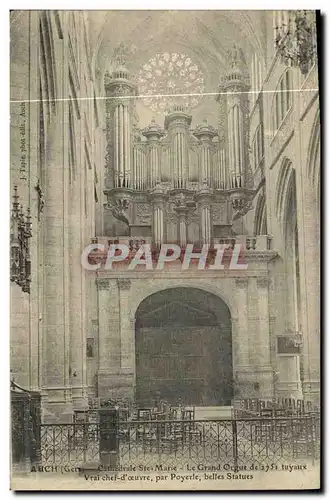 Cartes postales Auch Cathedrale Ste Marie Le grand Orgue Poyerle