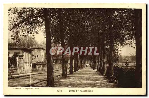 Cartes postales Auch Quais et Passerelle