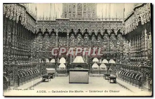 Ansichtskarte AK Auch Cathedrale Ste Marie Interieur du Choeur