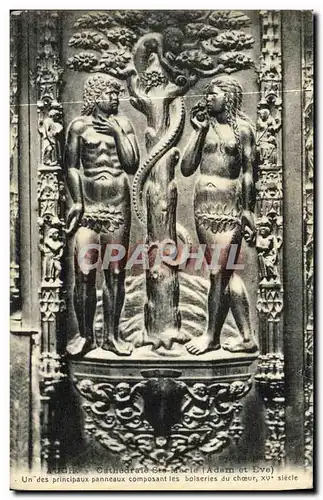 Cartes postales Auch Cathedrale Ste Marie Adam et Eve