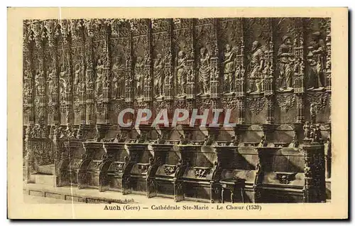 Cartes postales Auch Cathedrale Ste Marie Le Choeur