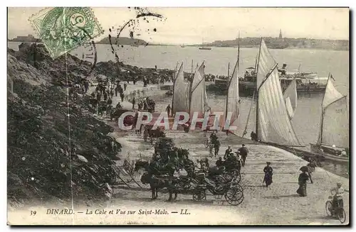 Ansichtskarte AK Dinard La Cale et Vue sur Saint Malo