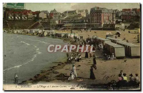 Ansichtskarte AK Dinard La Plage et l Ancien Casino