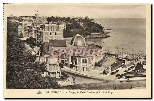 Ansichtskarte AK Dinard La Plage le Petit Casino et l Hotel Royal