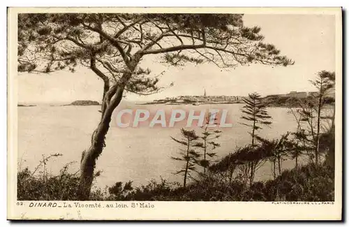 Cartes postales Dinard La Vicomte au loin St Malo