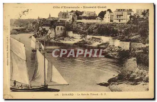 Cartes postales Dinard Le Baie du Prieure Bateau