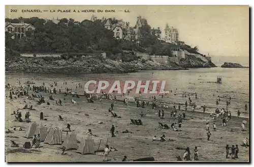 Ansichtskarte AK Dinard La Plage a L Here du Bain