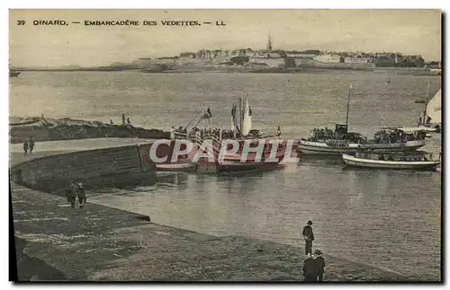 Ansichtskarte AK Dinard Embarcadere des Vedettes Bateaux