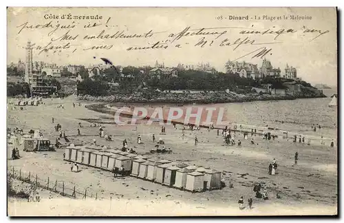 Cartes postales Dinard La Plage et la Malouine