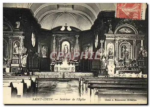 Cartes postales Saint Ideuc Interieur de l Eglise