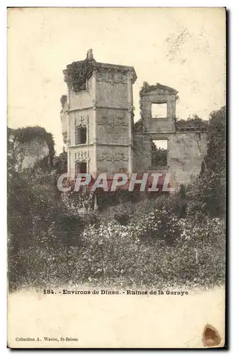 Cartes postales Environs de Dinan Ruines de la Garaye