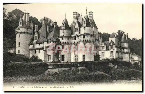 Cartes postales Usse Le Chateau Vue d ensemble