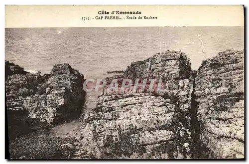 Cartes postales Cap Frehel Etude de Rochers