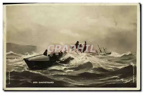 Cartes postales Nos Sauveteurs Bateau