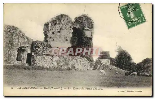 Cartes postales La Bretagne Hede Les Ruines du Vieux Chateau