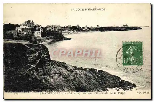 Cartes postales Saint Enogat Vue d Ensemble de la Plage