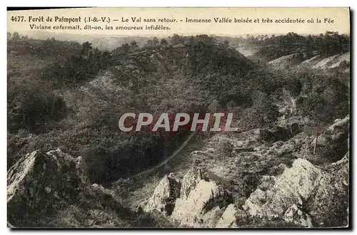 Cartes postales Foret de Paimpont Le Val sans retour